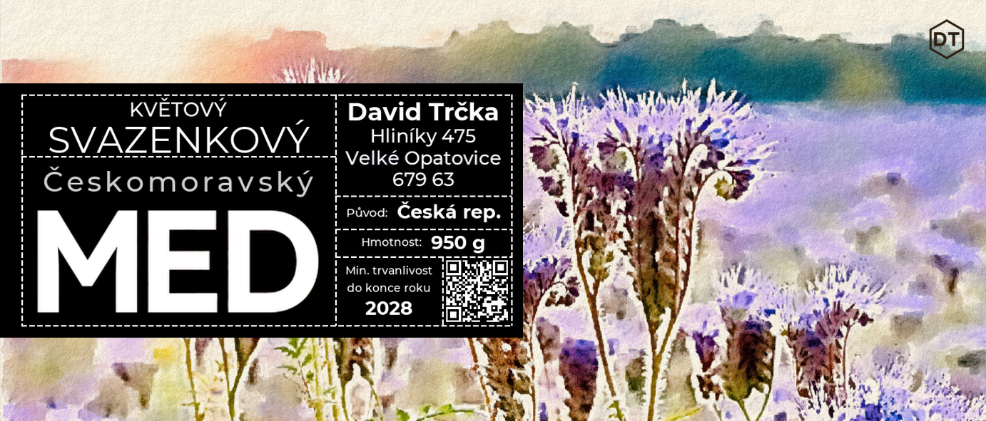 Etiketa Květový Svazenkový med